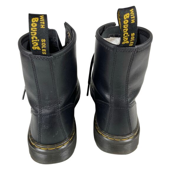 Dr Martens Zabala Black Leather Lace Up Combat Boots Women's Size 7 - Picture 4 of 10